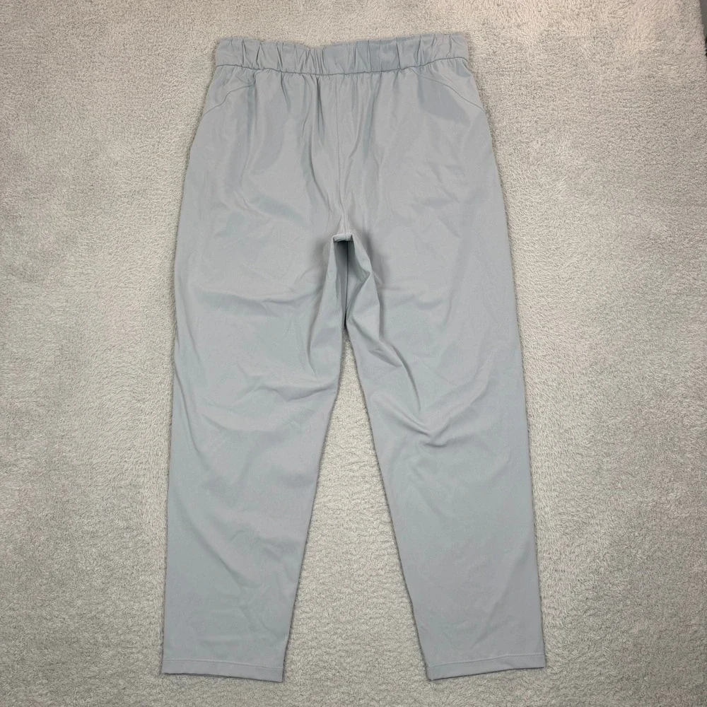 Lululemon Stretch High-Rise‎ Trouser Grey Drawstring Tapered Pants Womens 12